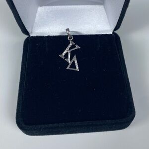 925 Sterling Silver Pendant KD Kappa Delta Sorority
